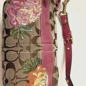 Vintage COACH Purse with Flowers